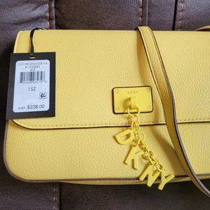 DKNY Woman's Yellow Crossbody Bag New With Tags
